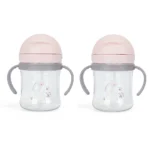 1/2pcs 250ml Pink Baby Drinking Cup Feeding Bottle With Straw Gravity Ball Wide Caliber Drinking Milk Water Bottle With Handle - Image 10