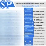 High power electric mixer, frequency conversion adjustable speed industrial paint glue beauty detergent