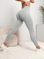 Women High Waist Butt Lifting Leggings Tummy Control Workout Pants Soft Stretchy Comfortable Yoga Running Sports
