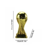 Customizable Golden Ball Trophy Soccer Match Souvenir Best Player Award 20cm 24cm 28cm for School Sports Meeting Football Match - Image 3