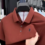 100% pure cotton short sleeved men’s polo shirt summer fashion high-end brand pony embroidery golf top casual business T-shirt