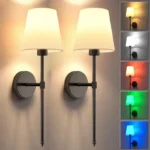 Wireless battery powered wall lamp rechargeable wall lamp dimmable detachable bulb remote control 10 color wireless wall lamp - Image 7