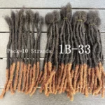 10inch Colored Handmade 0.6cm Inter Loc Extension Human Hair 100% Human Hair Loc Dreadlock Extensions for Women Men Kids