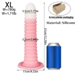 New Gradient Pink Anal Plug Massager With Threaded Suction Cup Rear Multi-size Unisex Extra Long Anal Plug Adult Erotic Sex Toys - Image 9