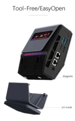 SZBOX S88 AMD Ryzen 7 8845HS Mini PC 2*DDR5 2*M.2 2280 SSD Windows 11 WIFI6E BT5.3 2*2.5G Lan USBC Desk Mini PC Gaming Computer