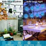 5-22M Solar String Lights Outdoor 200 Led Crystal Globe Lights Waterproof Solar Festoon Fairy Light For Garden Christmas Decor - Image 3