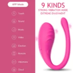 APP Controlled Vaginal Vibrators G Spot 9 Speed Anal Vibrating.