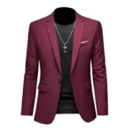 Boutique Fashion Solid Color High-end Brand Casual Business Men's Blazer Groom Wedding Gown Blazers for Men Suit Tops Jacke Coat - Image 9