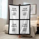 1pc Personalized picture and text customized blankets, gift blankets tailored for children, parents, lovers, lovers, and friends - Image 5