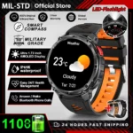 2026 New 1100mah AMOLED Smart Watch Men 170+Sport Fitness LED Flashlight IP69 Waterproof Bluetooth call GPS track Smartwatch iOS - Image 11