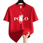 Men’s Summer Fashion Brand Clothing  Casual Business Shorts  Loose Sleeve Versatile Round Neck T-Shirt  Breathable T-Shirt