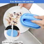 1PC Kitchen Sponge Wipe Thickening Cleaning Brush with Handle  Bathroom Tile Bathtub Cleaning Sponge Cleaning Supplies Cleaner - Image 5