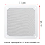 8/9/12/14CM PC Chassis Cooling Fan Dust Filter Magnet Dustproof Mesh Cover for Computer Case Net Guard Power Supply Accessories - Image 7