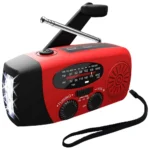 Portable Emergency Crank Radio FM/AM/WB Weather Radio with LED Flashlight Multifunctional Solar Power Radio for Outdoor Survival - Image 9