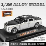 1:36 Rolls Royce Phantom sedan High Simulation Diecast Metal Alloy Model car Sound Light Pull Back Collection Kids Toy Gifts - Image 11
