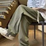 Casual Trousers for Men's Summer New Ice Silk Trendy Sports Loose Straight Tube for Men - Image 5