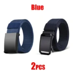 All Metal Buckle Belt Tactical Belt Quick Release Outdoor Military Belt for Man Soft Real Nylon Sports Training Pants Black Belt - Image 14