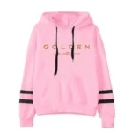 Golden Jungkook Printed Hoodie Fall Winter Woman Hooded Long Sleeve Sweatshirt Female Home Outdoor Comfort Warm Loose Pullover - Image 4