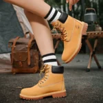 High Top Boots Hiking Shoes Men Anti-slip Outdoor Shoes Men Lace-up Comfortable Soft Breathable Casual Sneakers Shoes Men