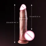 Realistic Dildo Telescopic Vibrator Sexy Adult Vagina Masturbation Female Male Anal - Image 8