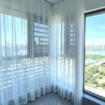 Custom Size White Sheer Curtains For Living Room Window Transparent Tulle Curtain Wedding Drapes Home Decor