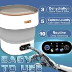 15L Portable Mini Washing Dryer Machine Collapsible Spinner for Socks Underwear Panties - Travel & Apartment Friendly Laundry - Image 2