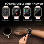 1.83” Waterproof Smart Watch with Message Answer Call Sleep Monitoring Sports Pedometer Information Alerts For iPhone Android
