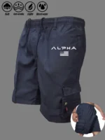 American Flag Printed Cargo Shorts Independence Day Eagle Shorts Summer Cargo Work Camping Multi-pocket Short Pants Streetwear - Image 2