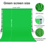 Background For Photography Backdrops White/Black/Blue/Green Screen Chroma Key Muslin Studio Photo Shooting Backdrop Cloth Paper - Image 4