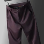 Four-Way Stretch Business Casual Pants for Men, Spring/Autumn Dress Pants, Men's Trousers, Formal Pants, Casual Elastic Dress Pa - Image 4