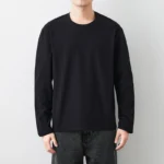 Fast Delivery T-Shirts Men Long Sleeves Tee Tops Male Autumn Plain Cotton Tshirts Plus Size 4XL 5XL Undershirts Man Clothing