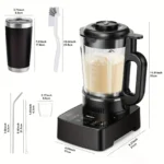 PRASKY 2400W Heating Blender 25000 RPM Heavy Duty Auto Clean Professional Blender For Smoothies Soups 55oz Glass Jar&A To-Go Cup