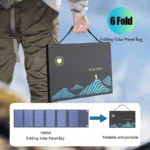 1000W solar panel kit, complete camping, foldable solar panel, portable handheld backpack, suitable for car, boat, RV campsite