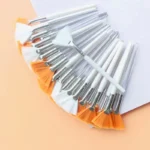 10/20/50pcs Fan Shape Foundation Makeup Brushes Multifunctional Facial Mask Brush Essential Oil Women Beauty Makeup Tools Brush - Image 18