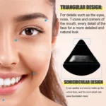 2/6Pcs Triangle Powder Puff Face Makeup Sponge Soft Velvet Cosmetic Puff Blender Beauty Foundation Sponge Make Up Accessories - Image 3