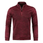 Autumn Men's Half Zipper Sweatshirts Long Sleeve - Image 4