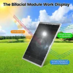 Bifacial Solar Panel 100W 18V, Monocrystalline Solar Module for 12V Batteries, Photovoltaic, Solar Panel 12V for Motorhome - Image 4