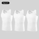 1/3 Piece Men's Four Season Solid Color Plus Size Vest Comfortable Pure Cotton Youth Sports And Fitness Top Middle-aged Base T - Image 7