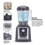 BioloMix Automatic Program Professional Kitchen Smoothie Blender BPA FREE 2L Low-profile Jar Food Mixer Juicer Ice Crusher - Image 3