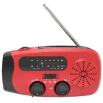 Portable Emergency Crank Radio FM/AM/WB Weather Radio with LED Flashlight Multifunctional Solar Power Radio for Outdoor Survival - Image 7