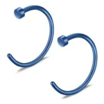 2/10pcs 20G Fake Nose Rings for Women Men,316L Stainless Steel Clip On Lip Rings Labret Ring Nose Piercing Jewelry - Image 12