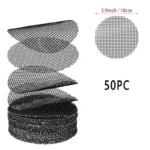 50 Piece Pot Hole Screen Mat, Round Drainage Hole Screen to prevent soil loss, Plant Drainage Screen Gasket, Gardening Supplies