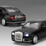 1:24 Presidential Car Aurus Senat Alloy Diecast Car Model With Lights Children's Toy Collection Display Gift Souvenir - Image 3