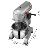 SucceBuy 10-30L Electric Dough Machine Stainless Steel Commercial Cream Egg Whisk Mixer Processor Kitchen Food Stand Blender - Image 7