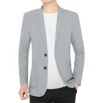 2026 Summer Man Blazer Thin Breathable Single-breasted Men Outerwear Simpel Long Sleeve Soft Casual Versatile Male Suit Coat