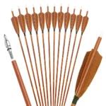 31.5inch Archery Mix Carbon Arrow SP500 ID6.2mm OD7.8mm with 4inch Turkey Feather for Bow and Arrow Shooting Hunting Accessories - Image 5