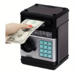 Creative Piggy Bank Automatic Mini Safe Coins Cash Saving Money Box Password Counter Code Key Lock Coin Bank ATM Child Gift - Image 7