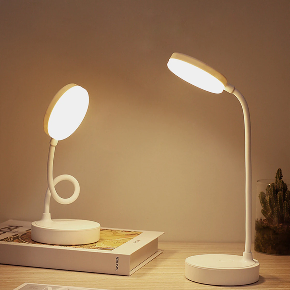 S91cec5f253c44fa08e65f79e554102e1B.webp LED Desk Lamp 3 Levels Dimmable USB Rechargeable Battery Powered Portable Touch Table Light Eye Protection For Bedroom Bedside - Image 1