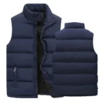 Mens Vest Jacket Warm Sleeveless Jackets Winter Waterproof Zipper - Image 5