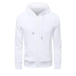 High quality Fashion Zip Hoodies Men Retro Harajuku Solid color Jacket High Street Zip Up Hoodie Casual Loose Sweatshirt Clothes - Image 2